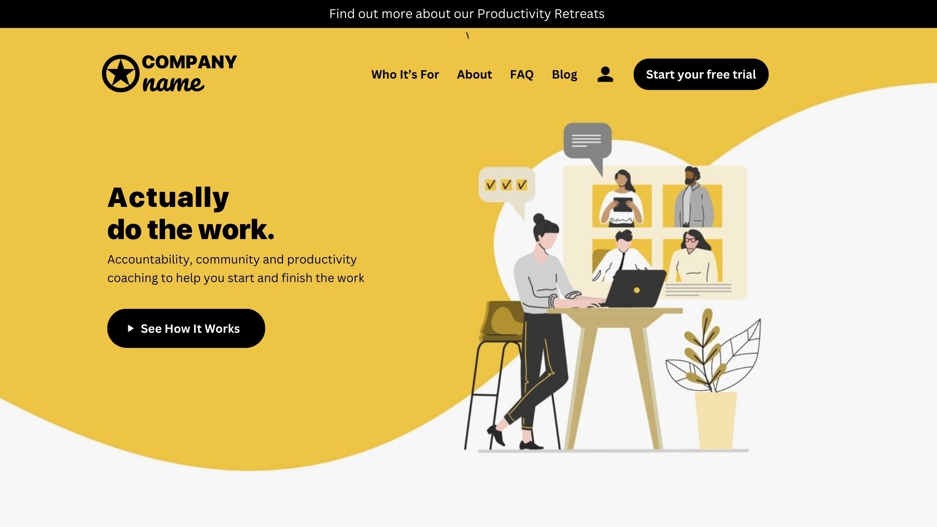 consultancy website design landing page