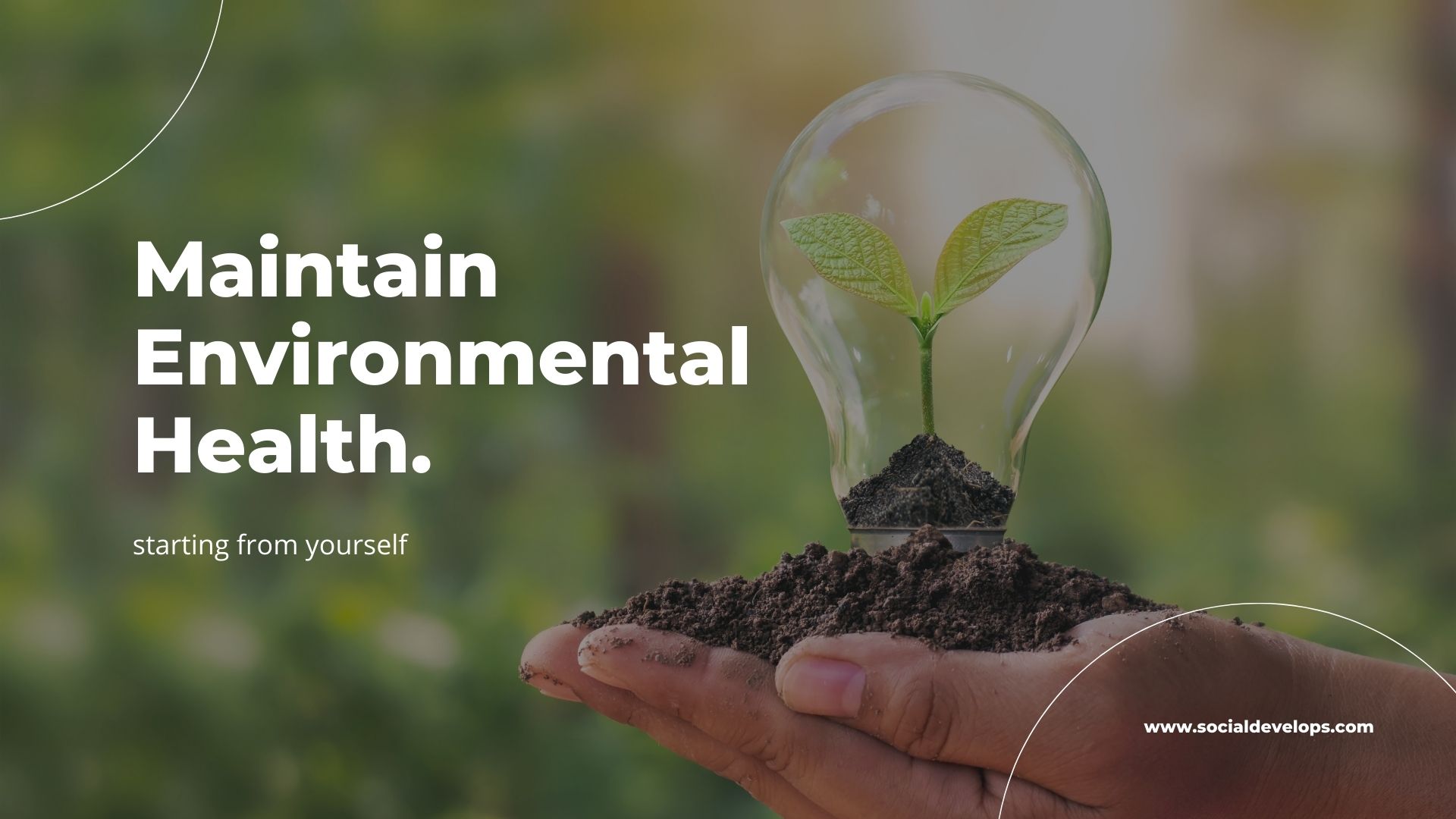 environment website design landing page