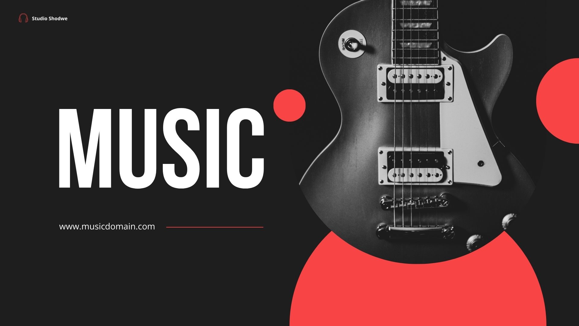 music website design landing page